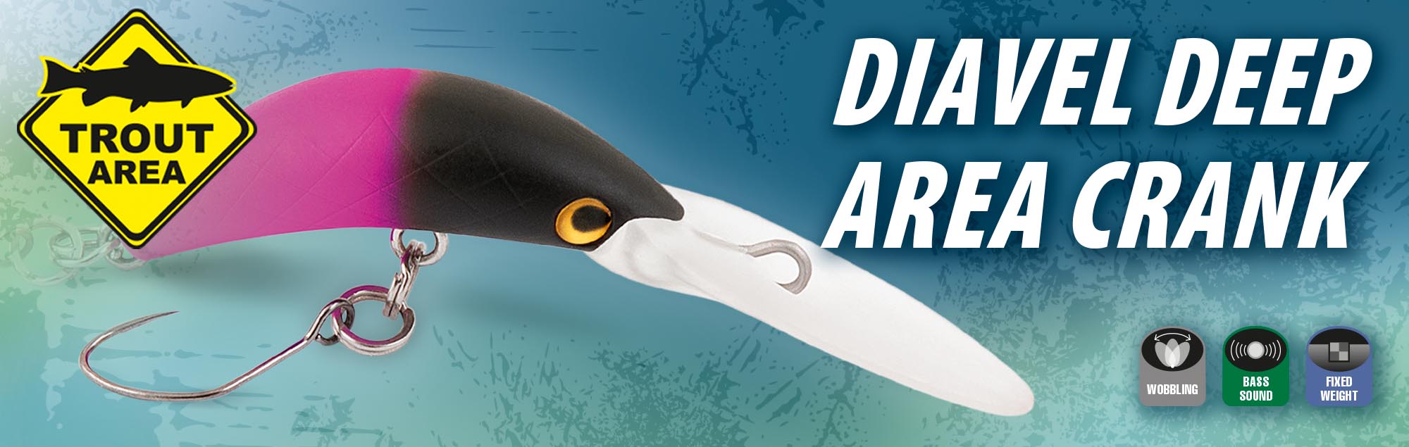 Rapture Diavel Deep Area Crank (2.2g / 0.07 oz. | 35 mm / 1.38" Barbless Crankbait)