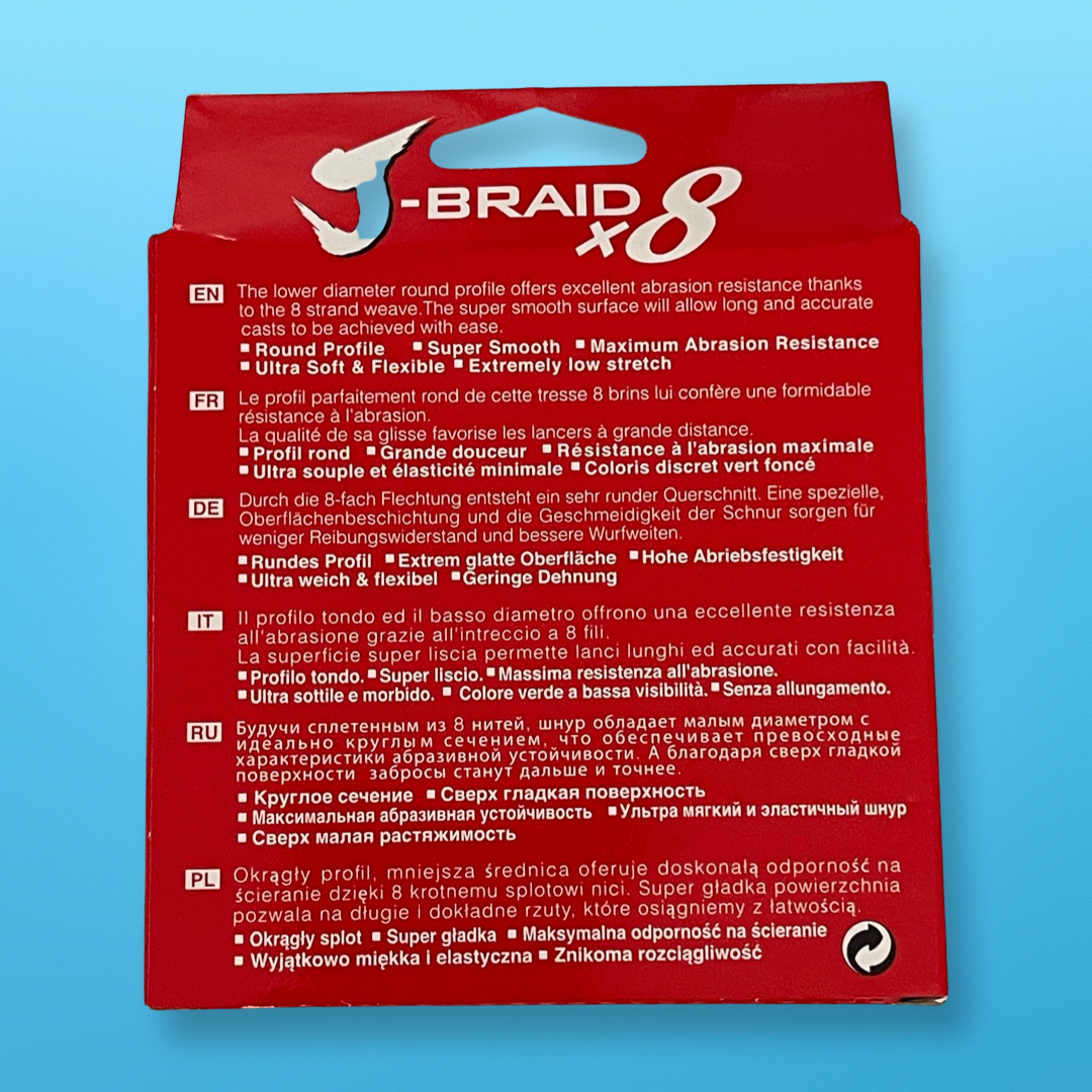 Daiwa J-Braid X8 Braided Line 150 m (0.20 mm / 29 Lb)