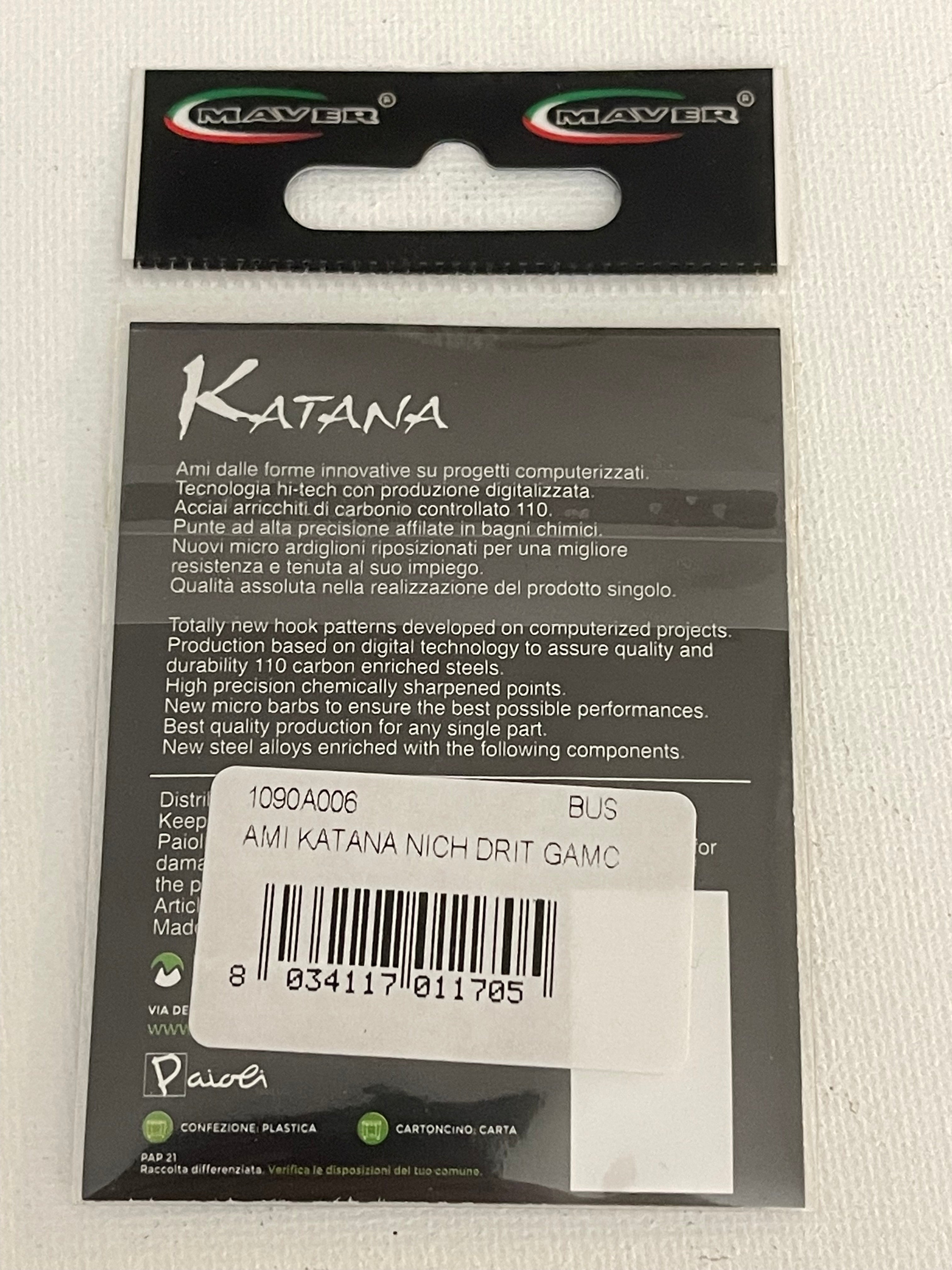 Maver Katana Premium Trout Fishing Hooks 1090 Size 6 (20 Pack)