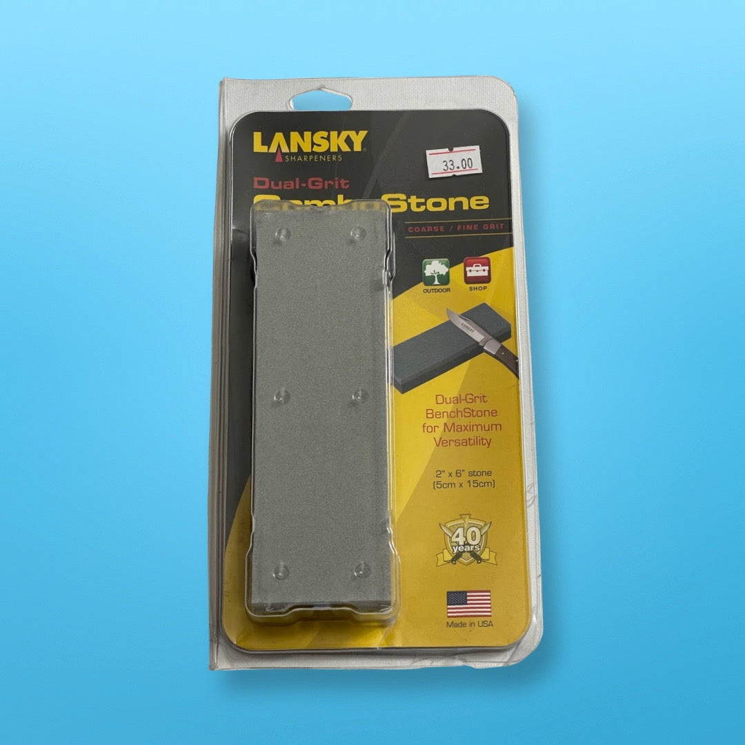 Lansky 2"x6" Dual-Grit ComboStone Sharpening Stone (Coarse/Fine Grit)