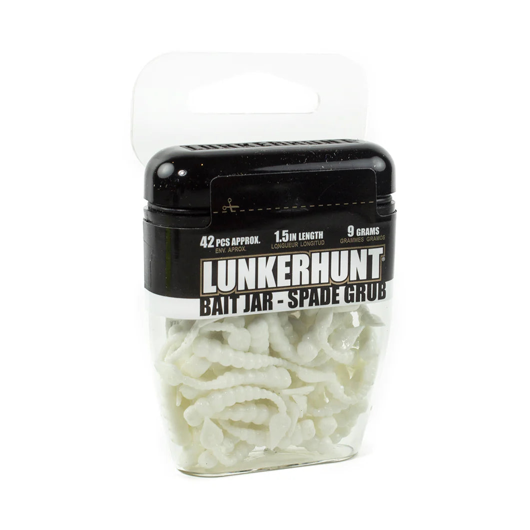 Lunkerhunt Spade Grub Bait Jar, 9-g
