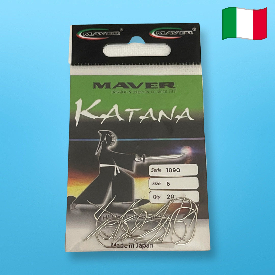 Maver Katana Premium Trout Fishing Hooks 1090 Size 6 (20 Pack)
