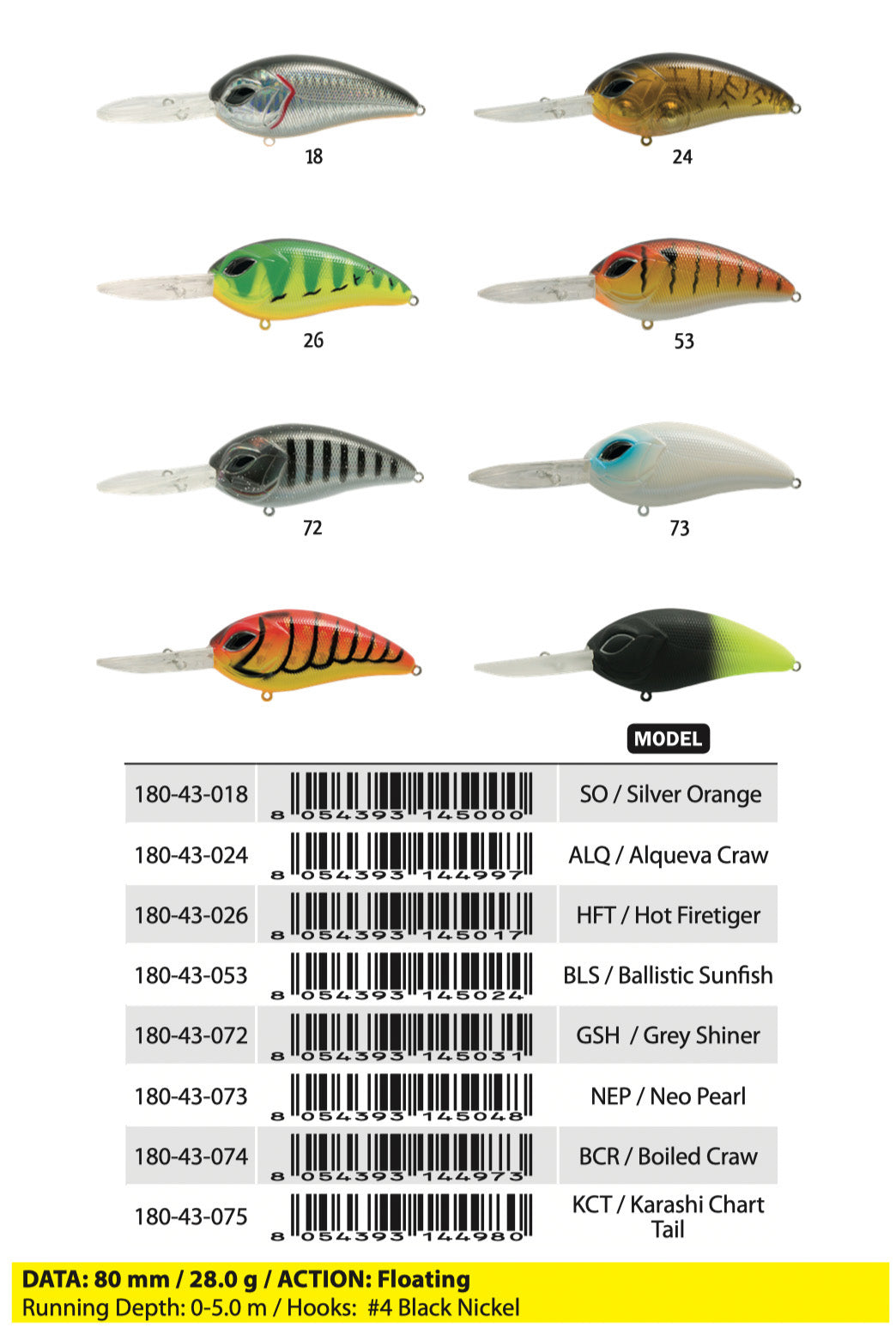 Rapture Pro Sniper Max 80 XD (28 g / 1 oz. | 80 mm / 3.15" Crankbait)