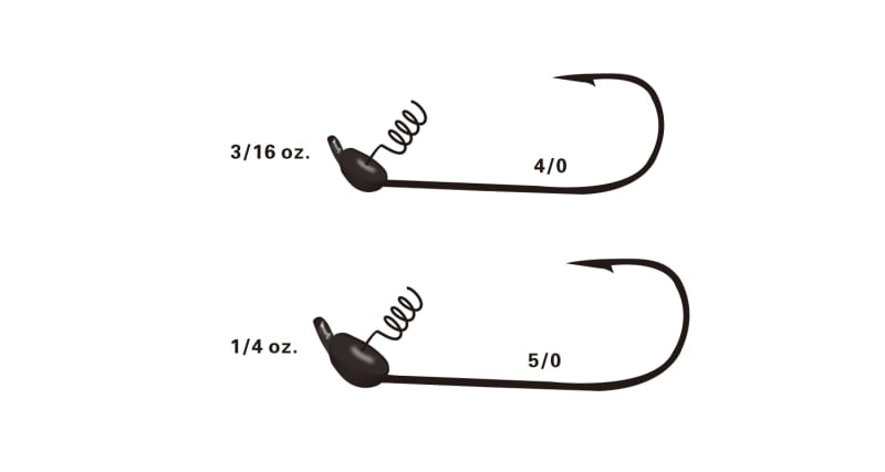 X Zone Tungsten Shaky Jig Head (2 Pack)