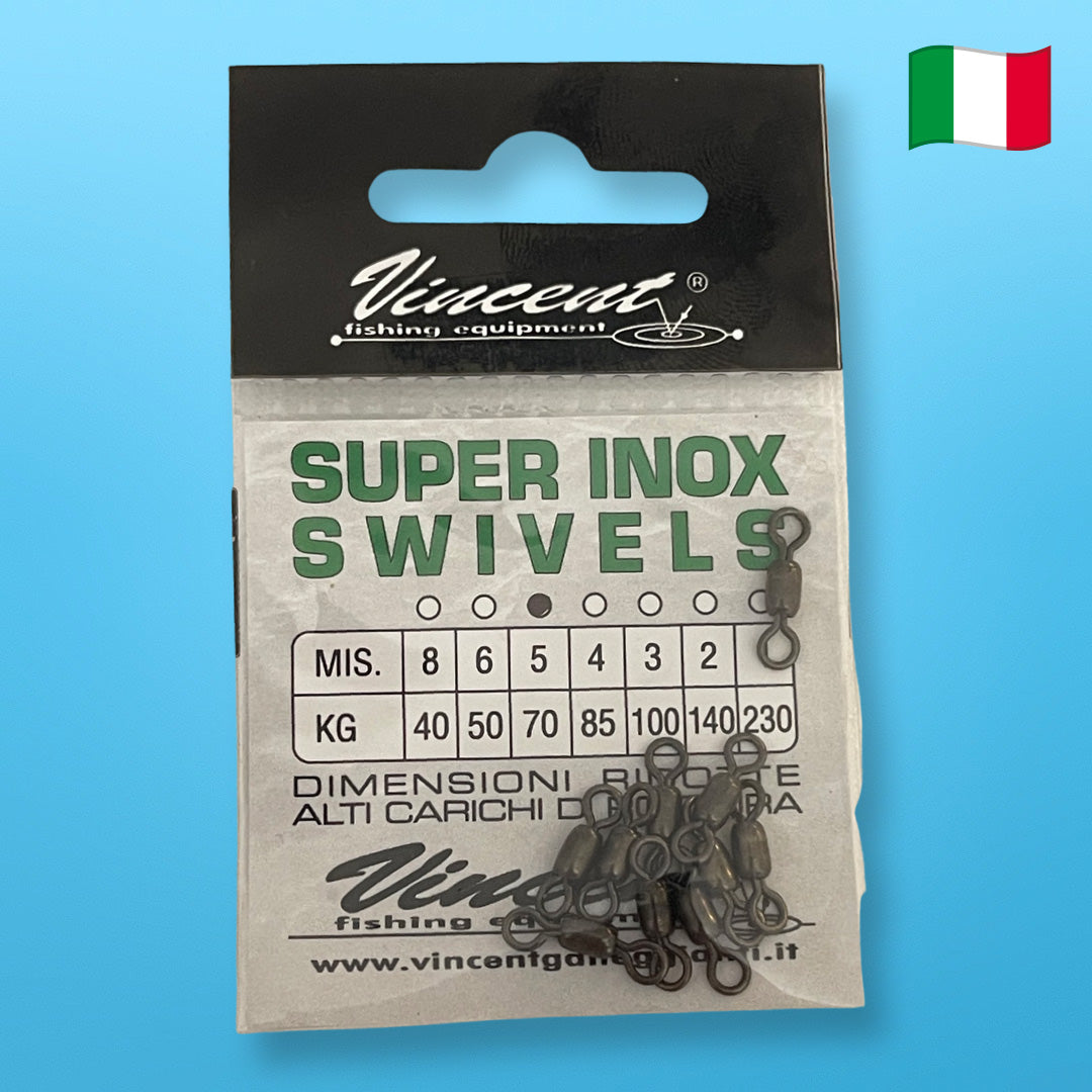 Vincent Extra-Strong Stainless Steel Swivels (10 Pack)