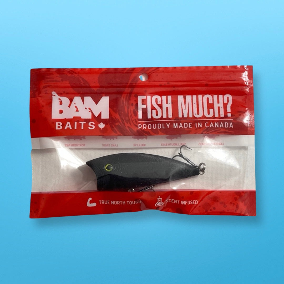 BAM Baits 3.25” Never Fade Popper Topwater Fishing Lure
