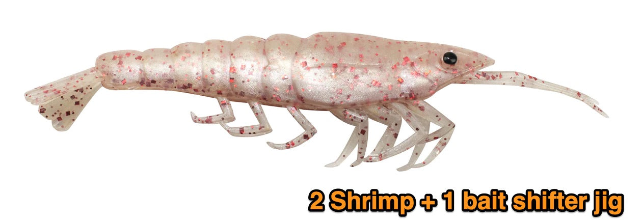 Lunkerhunt 3.5" Bait Shifter Shrimp (Pre-rigged Kit or Bait only)