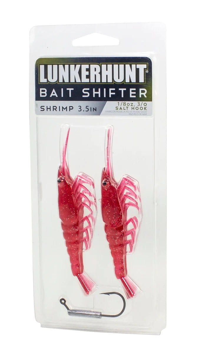 Lunkerhunt 3.5" Bait Shifter Shrimp (Pre-rigged Kit or Bait only)